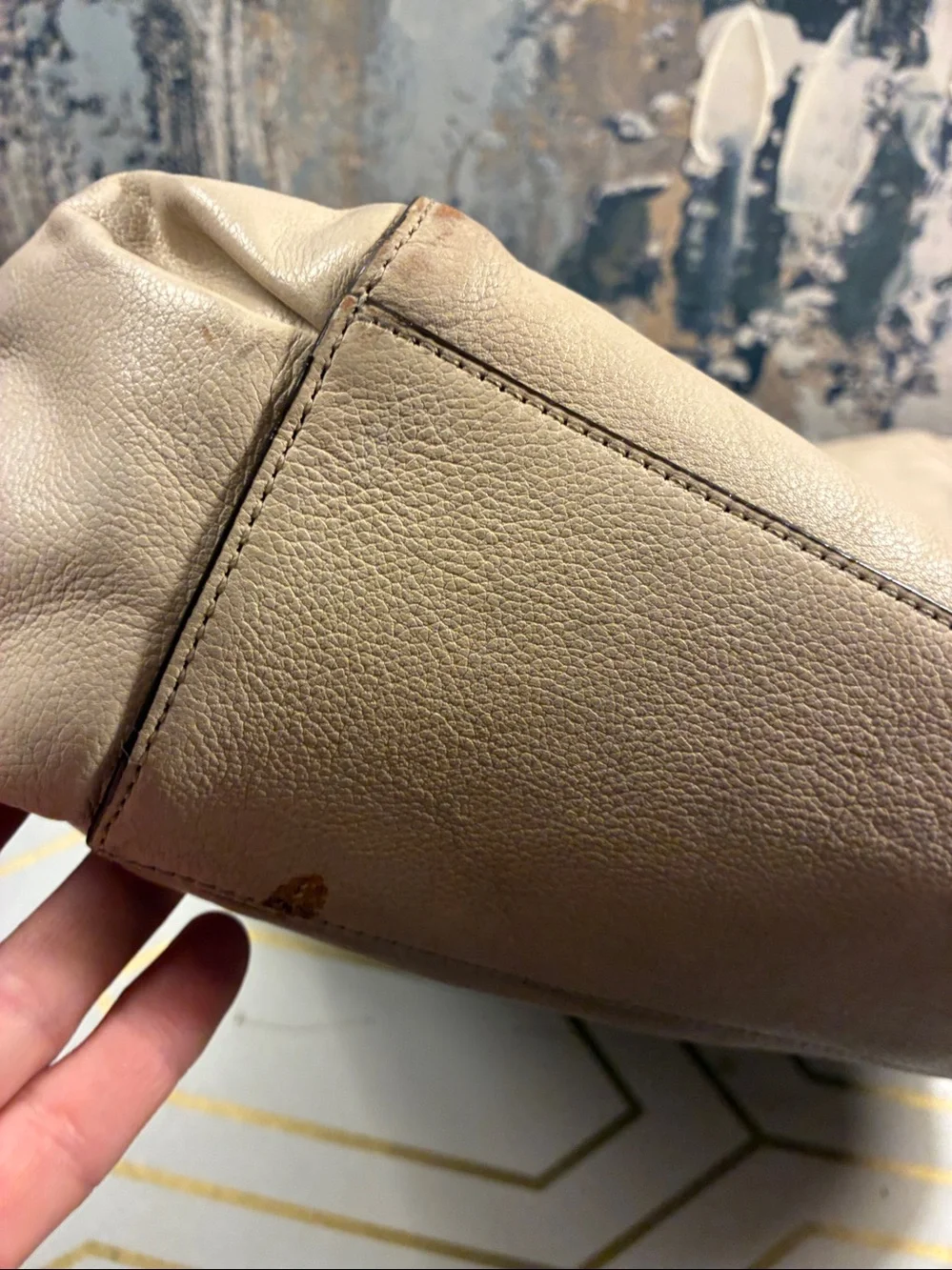 Genuine Kate Spade Chester Street Miri Leather Shoulder Bag with Chain-Detail